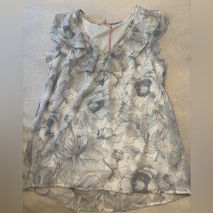 Entro Rose Floral Lightweight Flowy Tank Size M NWT